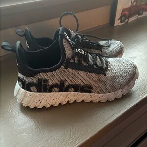 Adidas Kids Black and White Sneakers